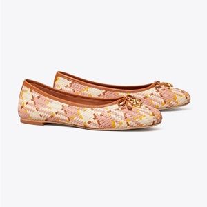 ❤️Tory Burch NWOT Tory Charm Ballet Woven Nappa.  Size 9M.